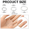 90Pcs 3 Styles Iron Closed Jump Rings IFIN-YW0003-36-3