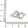 Hollow Alloy Connector Charms AL-CBA7C55-09P-3