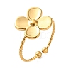 304 Stainless Steel Cuff Open Rings for Women SA-CBA3A85-09G-2