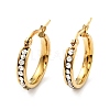 Crystal Rhinestone Hoop Earrings EJEW-D279-01G-07-1