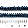 Electroplated Natural Lava Rock Beads Strands G-A256-E01-01H-4