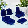 Beebeecraft 25Pcs Rectangle Velvet Drawstring Pouches TP-BBC0001-04B-01-4