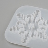 Christmas DIY Snowflake Silicone Pendant Molds DIY-P006-31-4