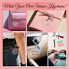 Flower Theme DIY Blank Oval Acrylic Keychain Making Kits DIY-GO0002-74-7
