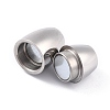304 Stainless Steel Magnetic Clasps with Glue-in Ends STAS-F276-03P-2