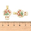 Graduation Season Brass Enamel Pendants KK-CBAF2EC-03G-D01-3