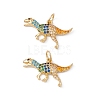 Rack Plating Brass Micro Pave Colorful Cubic Zirconia Pendants ZIRC-C040-48E-G-2