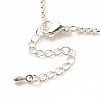 Enamel Evil Eye Link Anklet with 304 Stainless Steel Rolo Chains for Women AJEW-AN00495-5