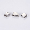 Tarnish Resistant 304 Stainless Steel Magnetic Clasps with Glue-in Ends STAS-G163-70P-4
