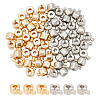 60Pcs 2 Colors Brass Crimp Beads KK-AR0003-88-1
