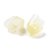 4-Petal Opaque Acrylic Bead Caps X-SACR-D007-08B-3