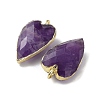 Natural Amethyst Pendants G-G012-12G-10-3