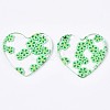 Transparent Clear Cellulose Acetate(Resin) Pendants LS-KY-T040-56A-2