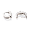 304 Stainless Steel Huggie Hoop Earrings Findings STAS-I167-01C-P-3