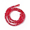 Electroplate Glass Bead Strands EGLA-R015-4mm-20-3