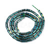 Electroplate Transparent Glass Beads Strands EGLA-T023-02-F04-2