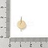 Brass Pave Cat Eye Cabochon With Round Shape Stud Earring Findings KK-E791-20G-3