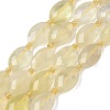 Natural Lemon Quartz(Heated)  Beads Strands G-A295-A11-01-2