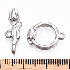 Non-Tarnish 304 Stainless Steel Toggle Clasps STAS-A092-05P-1-4