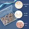 Olycraft 120Pcs 6 Styles Brass Linking Rings KK-OC0001-44-4