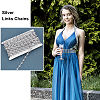 Acrylic Link Chains CHAC-WH0001-02-5