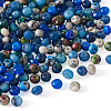 Craftdady 240Pcs 8 Colors Dyed Natural Sesame Jasper/Kiwi Jasper Rondelle Beads G-CD0001-11-16