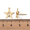 Brass Stud Earring Findings KK-R164-06G-3