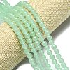 Natural Malaysia Jade Beads Strands G-L645-C01-6mm-12-3