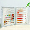 ABS Plastic Nail Art Polish Color Card MRMJ-WH0086-47-5