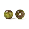 Handmade Gold Sand Lampwork Beads LAMP-N045-01A-06-2