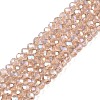 Electroplate Glass Beads Strands EGLA-A044-T3mm-B20-1