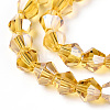 Electroplate Glass Beads Strands X-EGLA-Q118-6mm-A08-3
