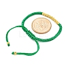 Polyester Cord Braided Bead Bracelets for Women BJEW-L698-01G-05-5