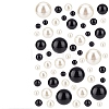 ABS Plastic & Plastic Imitation Pearl Beads KY-BC0001-34-1