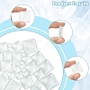 48Pcs 6 Styles Transparent Square Glass Cabochons GGLA-FS0001-06-3