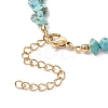 Natural Howlite Chip Beaded Bracelets for Women BJEW-JB11742-04-4