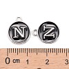 Platinum Plated Alloy Charms ENAM-S118-02N-P-3