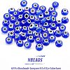  60Pcs Handmade Lampwork Evil Eye Cabochons LAMP-NB0001-59-5