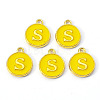 Golden Plated Alloy Enamel Charms LS-ENAM-S118-09S-1
