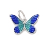 925 Sterling Silver Enamel Butterfly Charms LS-STER-D300-28P-06-1