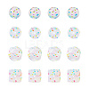 20Pcs 2 Styles Silicone Beads SIL-TA0001-23-11