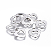 201 Stainless Steel Hollow Charms STAS-F207-35P-1