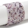 Natural Lepidolite Stone Beads Strands G-RM241221-K14-2