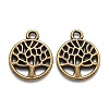 Tibetan Style Alloy Pendants TIBEP-T009-25AB-NR-2
