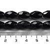 Natural Black Onyx(Dyed & Heated) Beads Strands G-P520-C06-01-5
