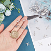 201 Stainless Steel 2-Loop Link Pendants STAS-UN0034-64-2
