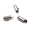 Non-Tarnish 304 Stainless Steel Slide On End Clasp Tubes STAS-C044-07B-P-2