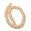 Gold Sand Lampwork Beads Strands LAMP-P071-12mm-04-2