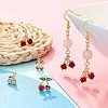8Pcs Brass Micro Pave Clear Cubic Zirconia Charms KK-LS0001-38-6