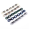 Imitation Gemstone Style & Opaque Spray Painted Acrylic Cable Chains AJEW-JB00910-1